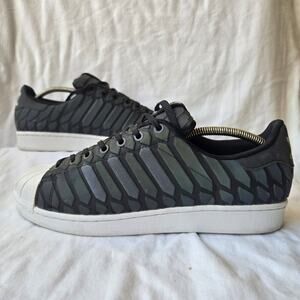 adidas Superstar Xeno 2015 Black Reflective Sneakers Size 10